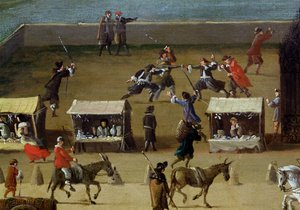 La Senna, il Louvre e il Collège des Quatre-Nations dal Pont-Neuf, (dettaglio)